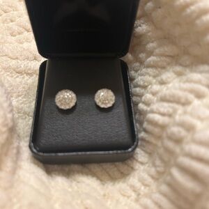 Silver Earrings with Sparkling Stones for Formal Occasions